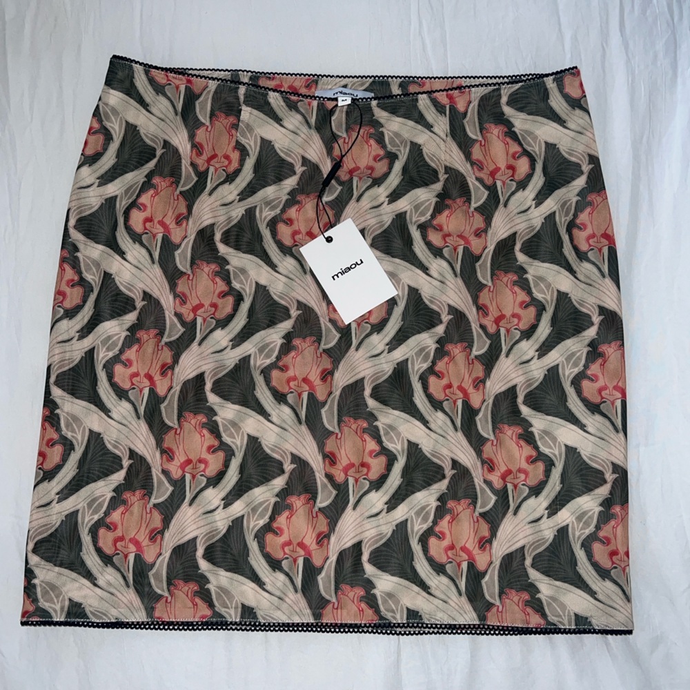Miaou Floral Mini Skirt NWT
